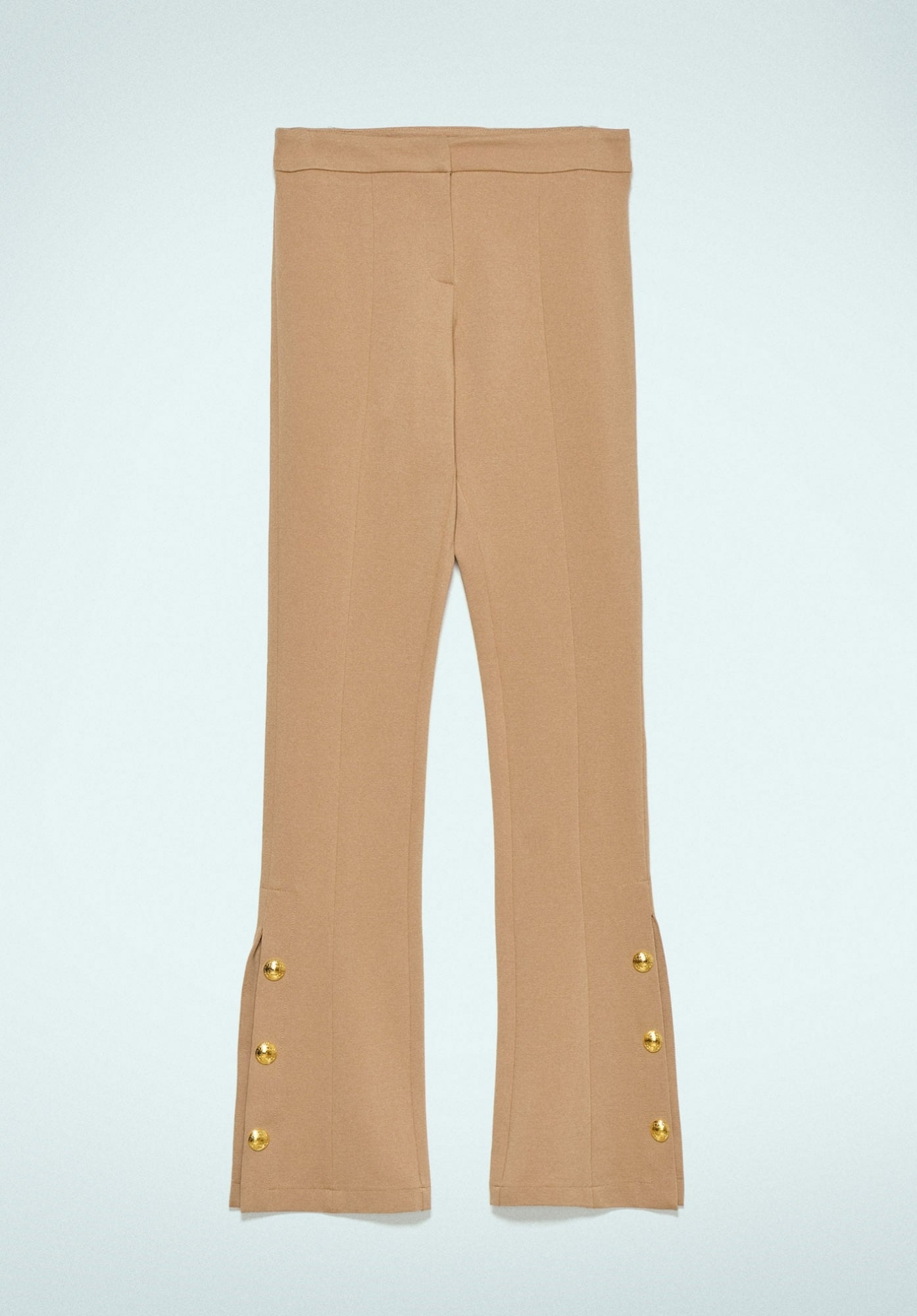 Pantalon en point de Milan beige camel - Gaëlle Paris SKU: GBDP18910-V3