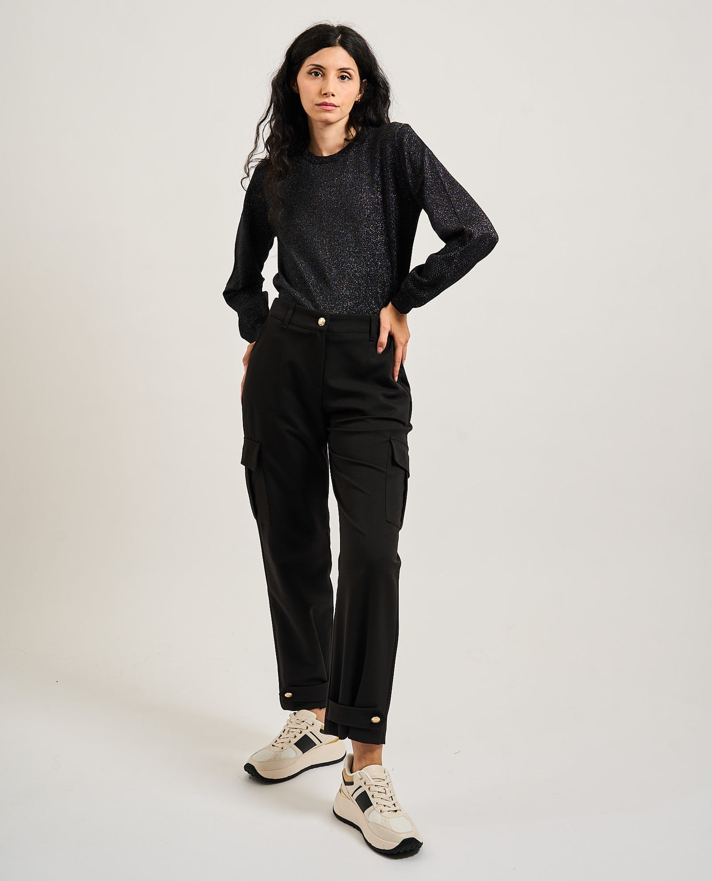 Pantaloni cargo donna di Gaudi con cinturini SKU: 521BD250292001