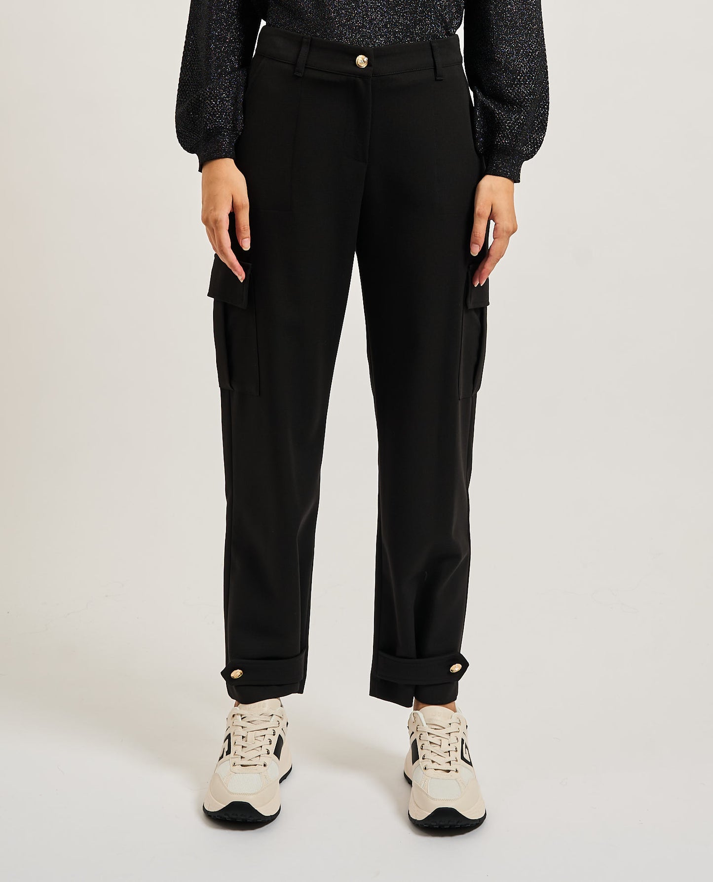Pantaloni cargo donna di Gaudi con cinturini SKU: 521BD250292001