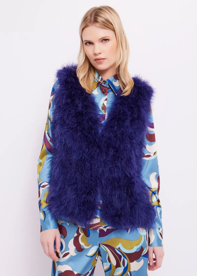 AUTUMN WINTER GAUDI imitation fur vest article 321FD39007