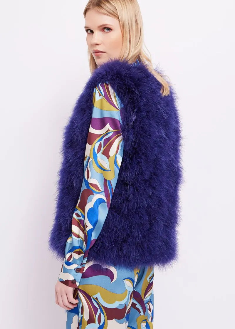 AUTUMN WINTER GAUDI imitation fur vest article 321FD39007