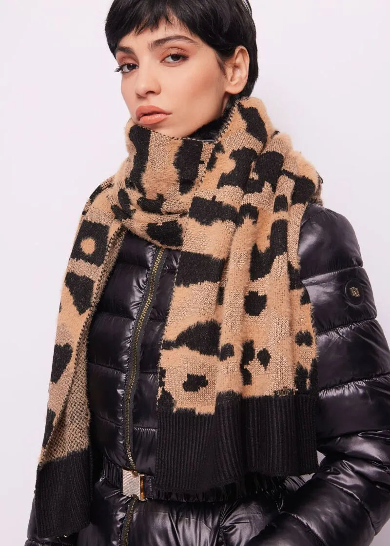 Nuova Collezione Sciarpa animalier jacquard liujo ARTICOLO 421BD93004