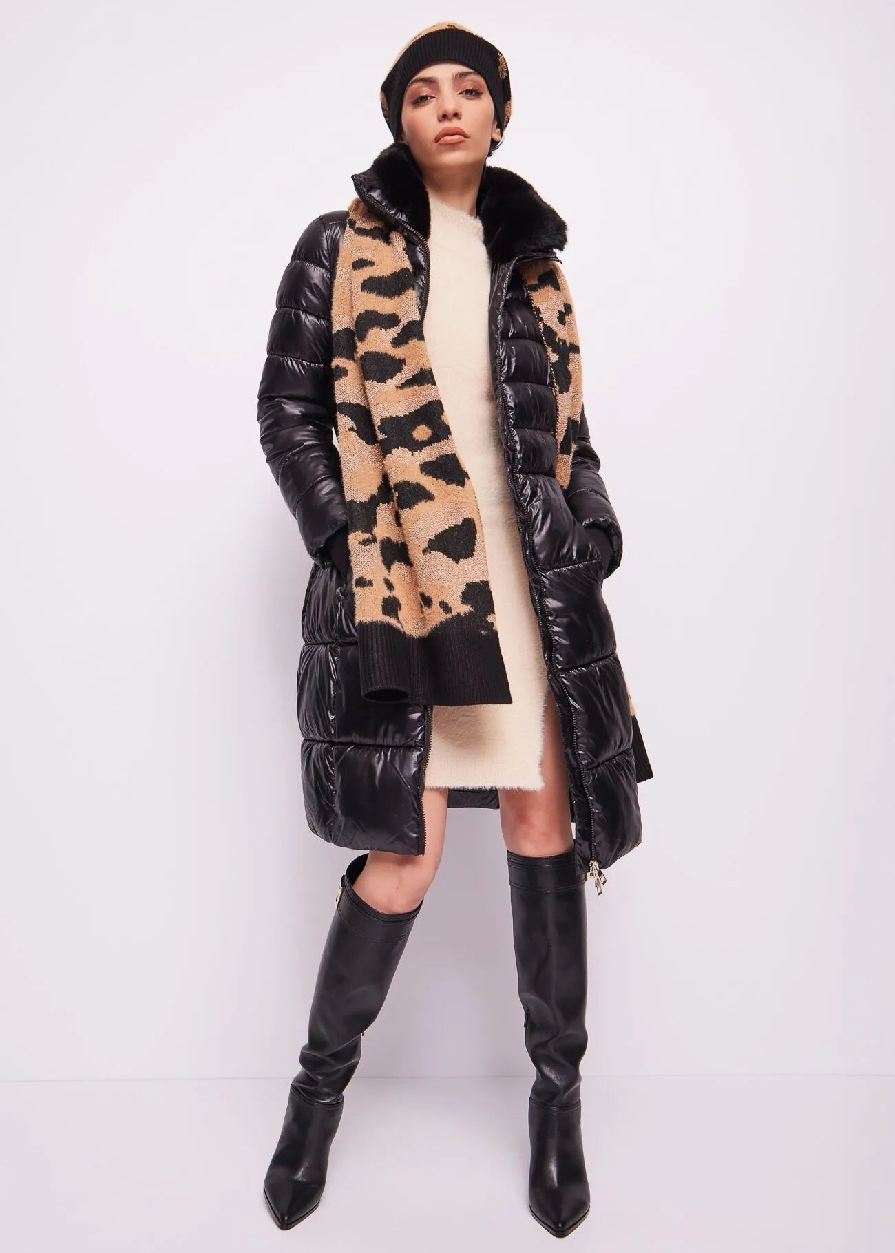 Nuova Collezione Sciarpa animalier jacquard liujo ARTICOLO 421BD93004