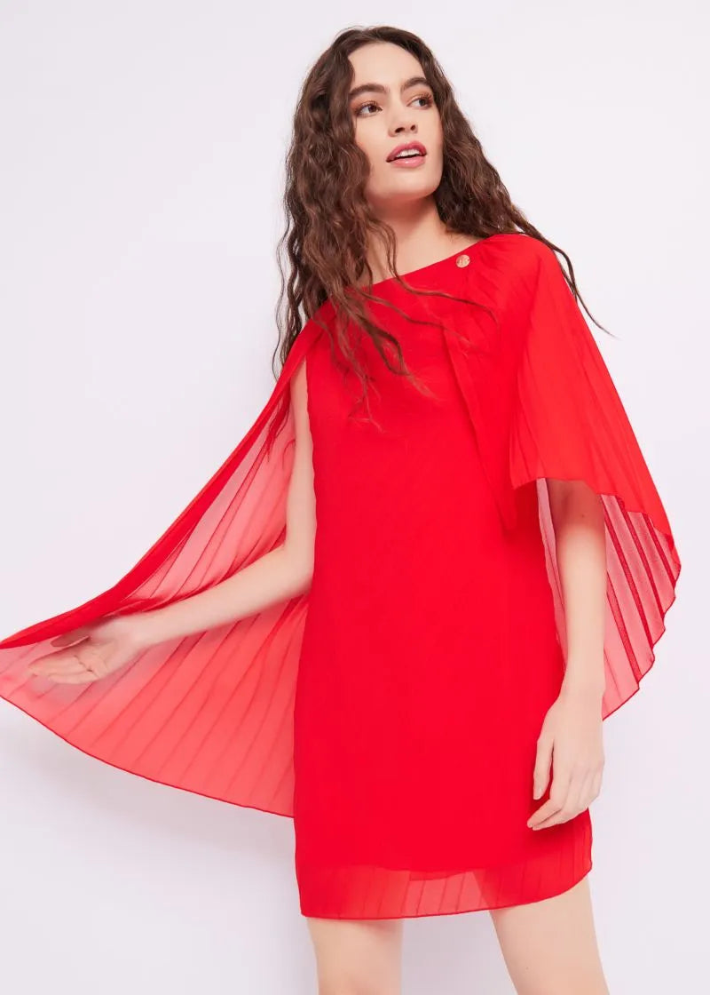 Abito plissé in georgette DENNY ROSE DD15043_3431