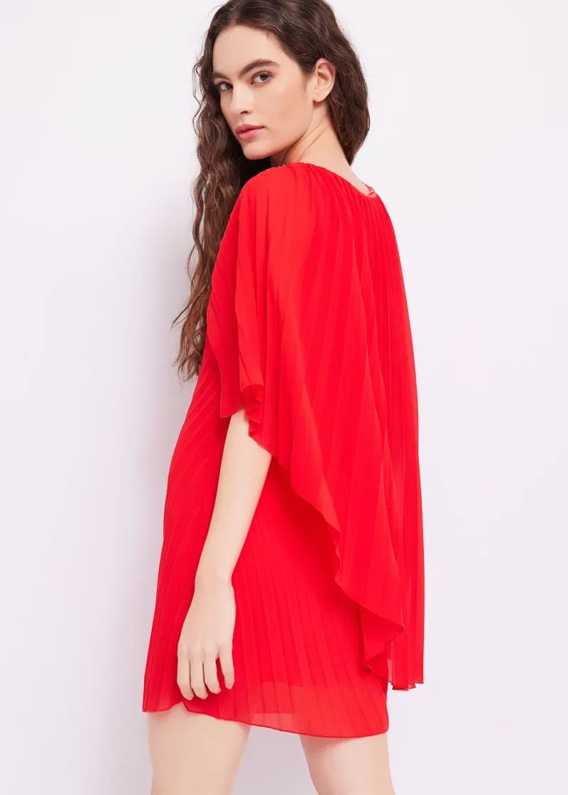 Abito plissé in georgette DENNY ROSE DD15043_3431
