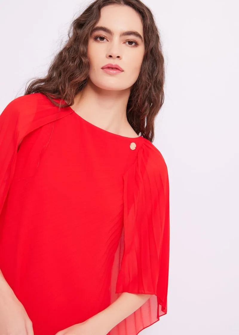 Abito plissé in georgette DENNY ROSE DD15043_3431