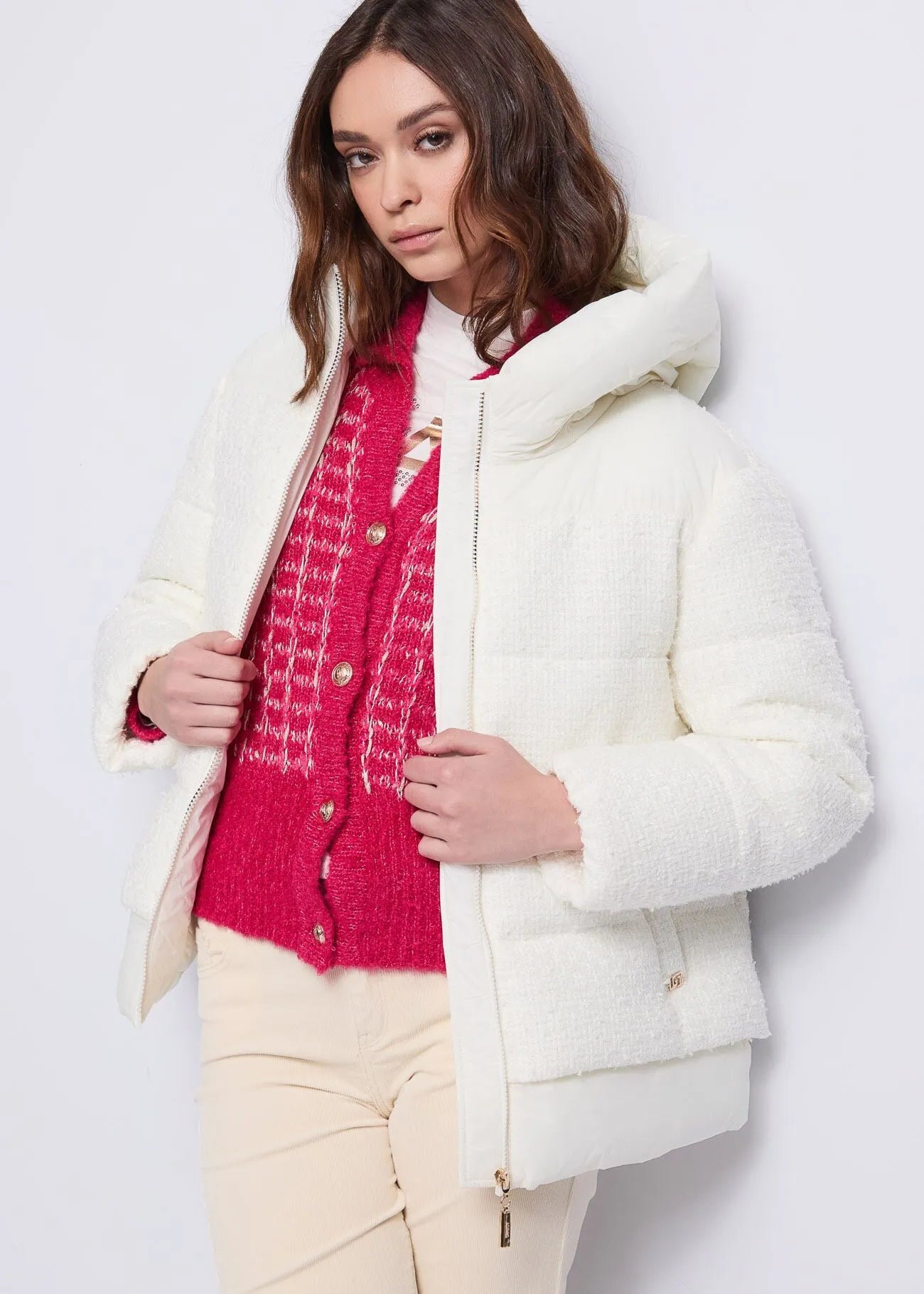 Nuova Collezione Piumino da donna trapuntato con cappuccio GAUDI 521BD35017_2101