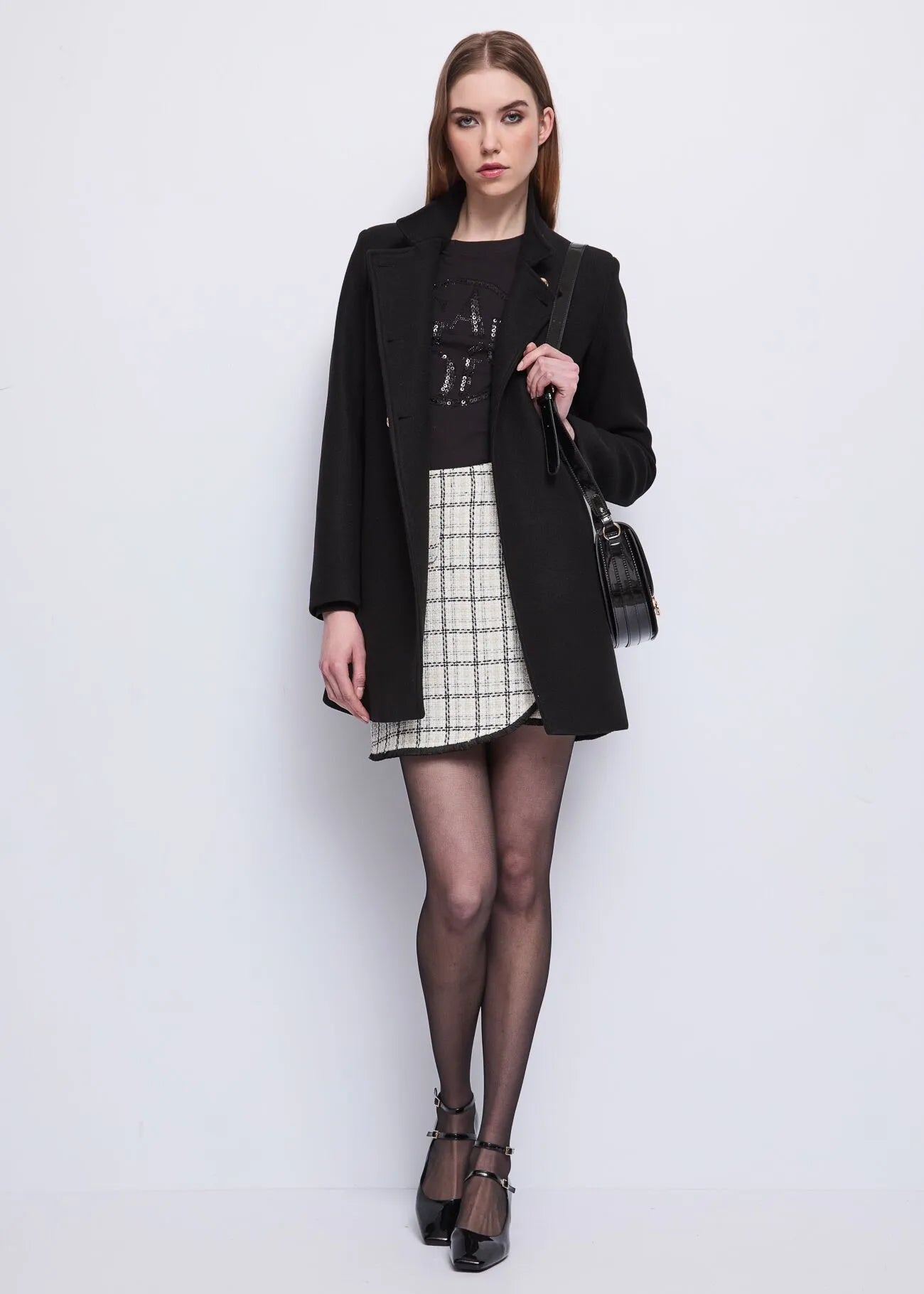 Cappotto da donna doppiopetto con bottoni dorati GAUDI 521BD35018_2001
