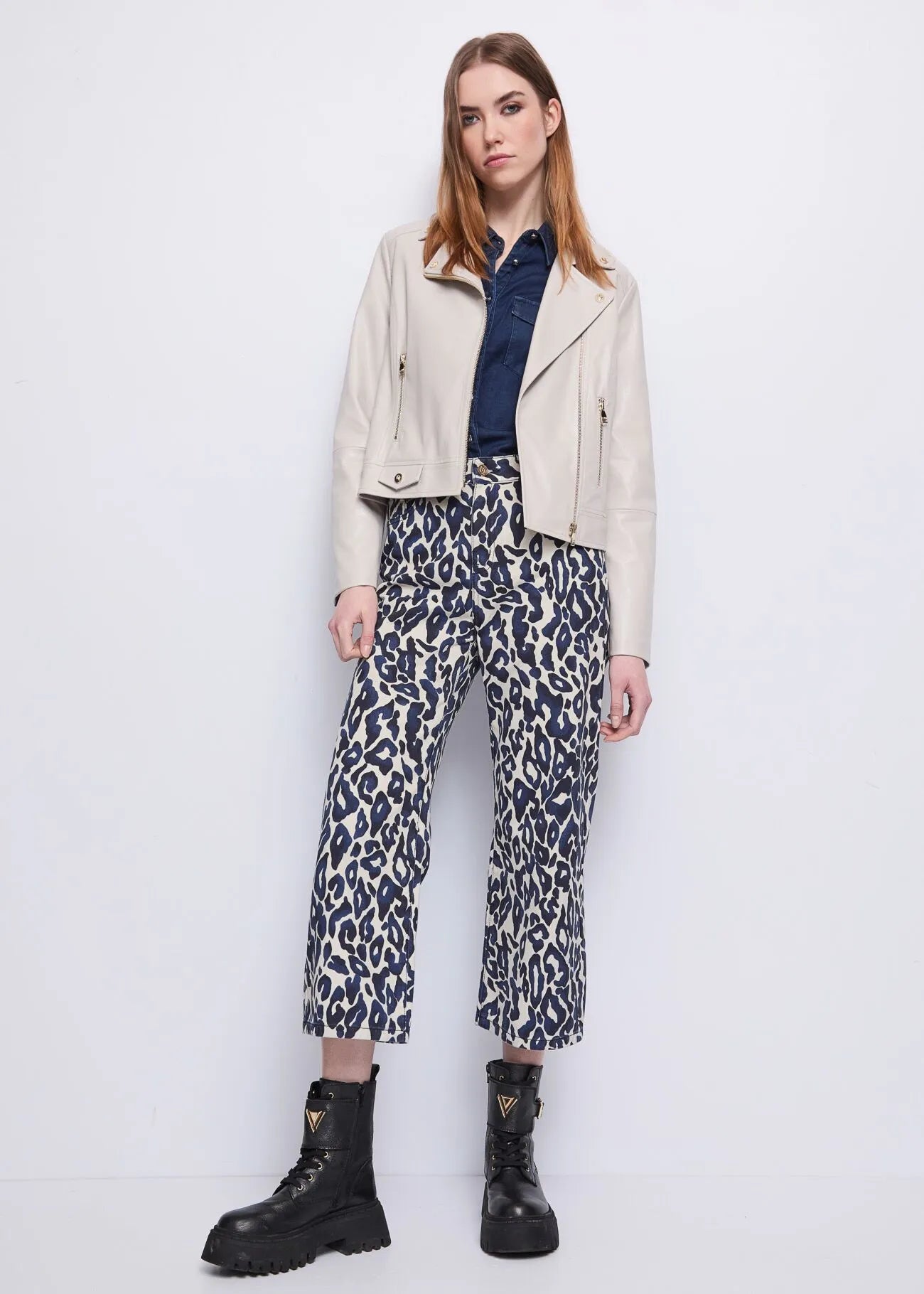 Nuova Collezione Giacca biker da donna con revers e zip GAUDI 521BD38002_2212