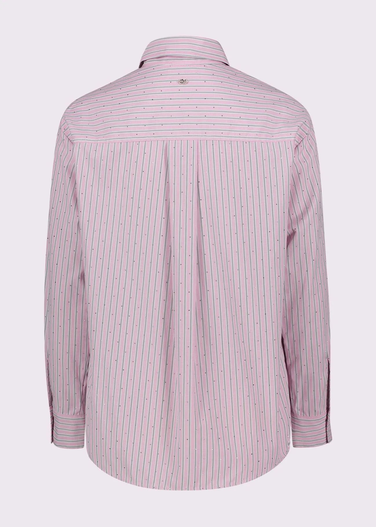Camicia da donna con motivo a righe e strass GAUDI 521BD45001_525023-01