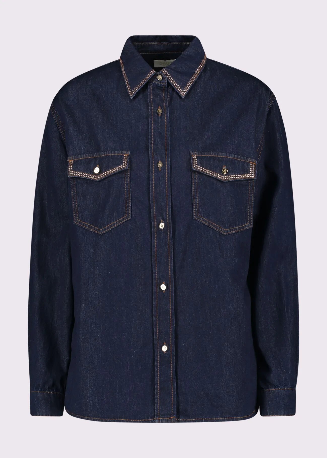 Camicia da donna in denim con strass GAUDI