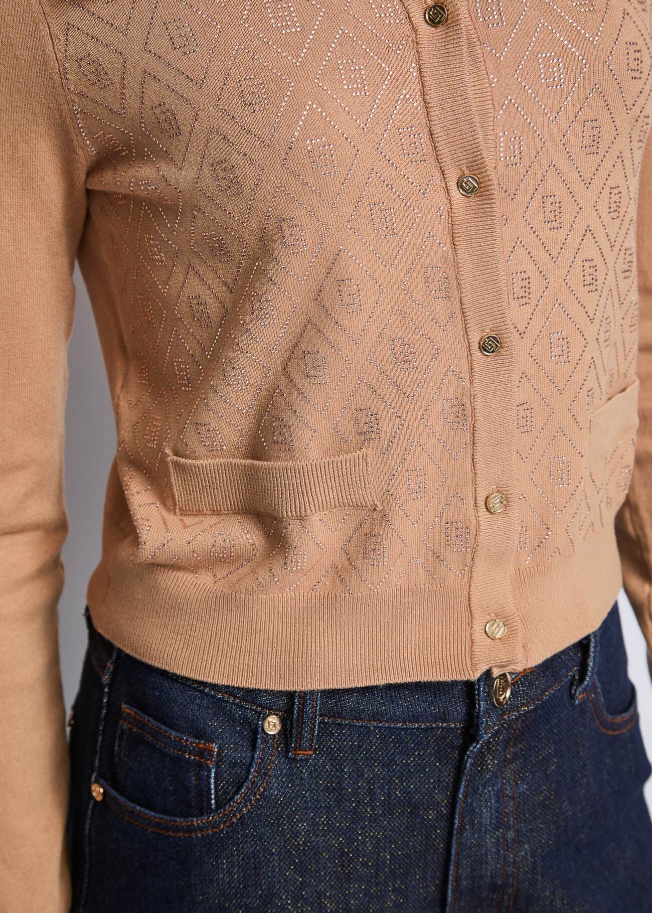 Cardigan da donna con bottoni dorati GAUDI 521BD53002_2369