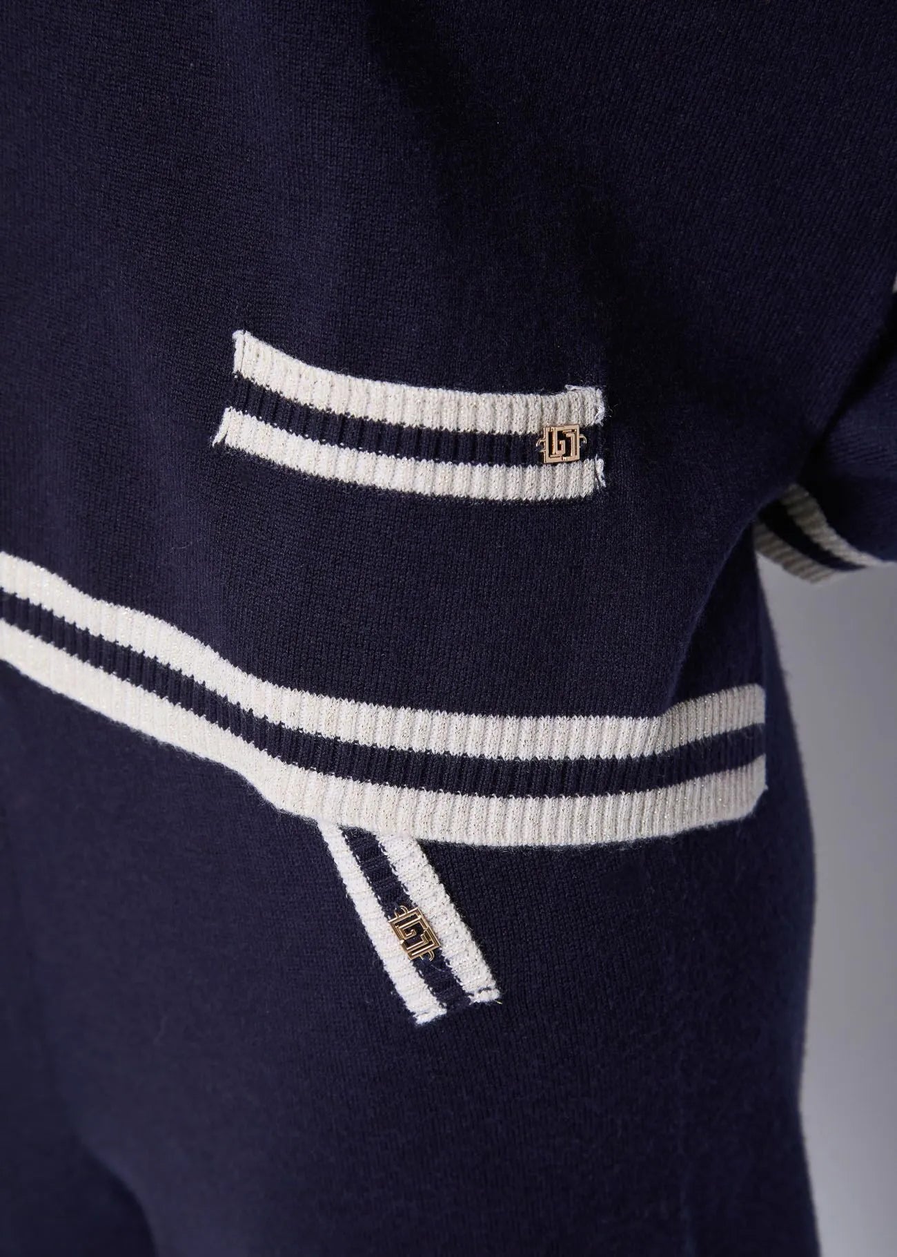 Nuova Collezione Maglia bLU da donna in filato con righe GAUDI 521BD53007_2912