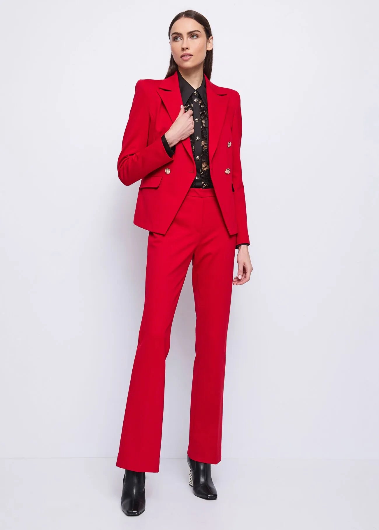 Nuova Collezione Pantaloni flare rossi da donna GAUDI 521FD24002_3498