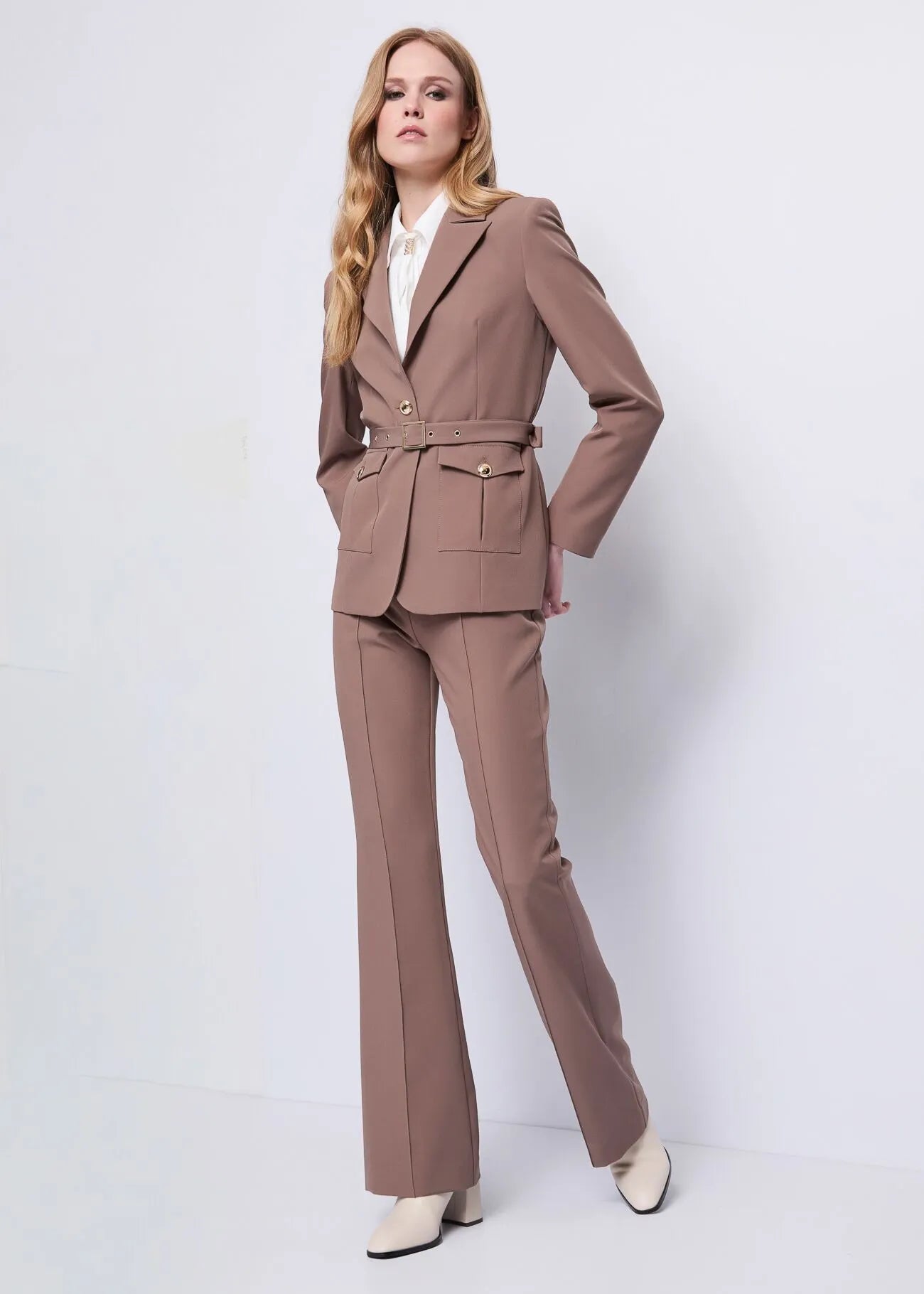 Pantaloni flare da donna a vita alta GAUDI 521FD25014_3331