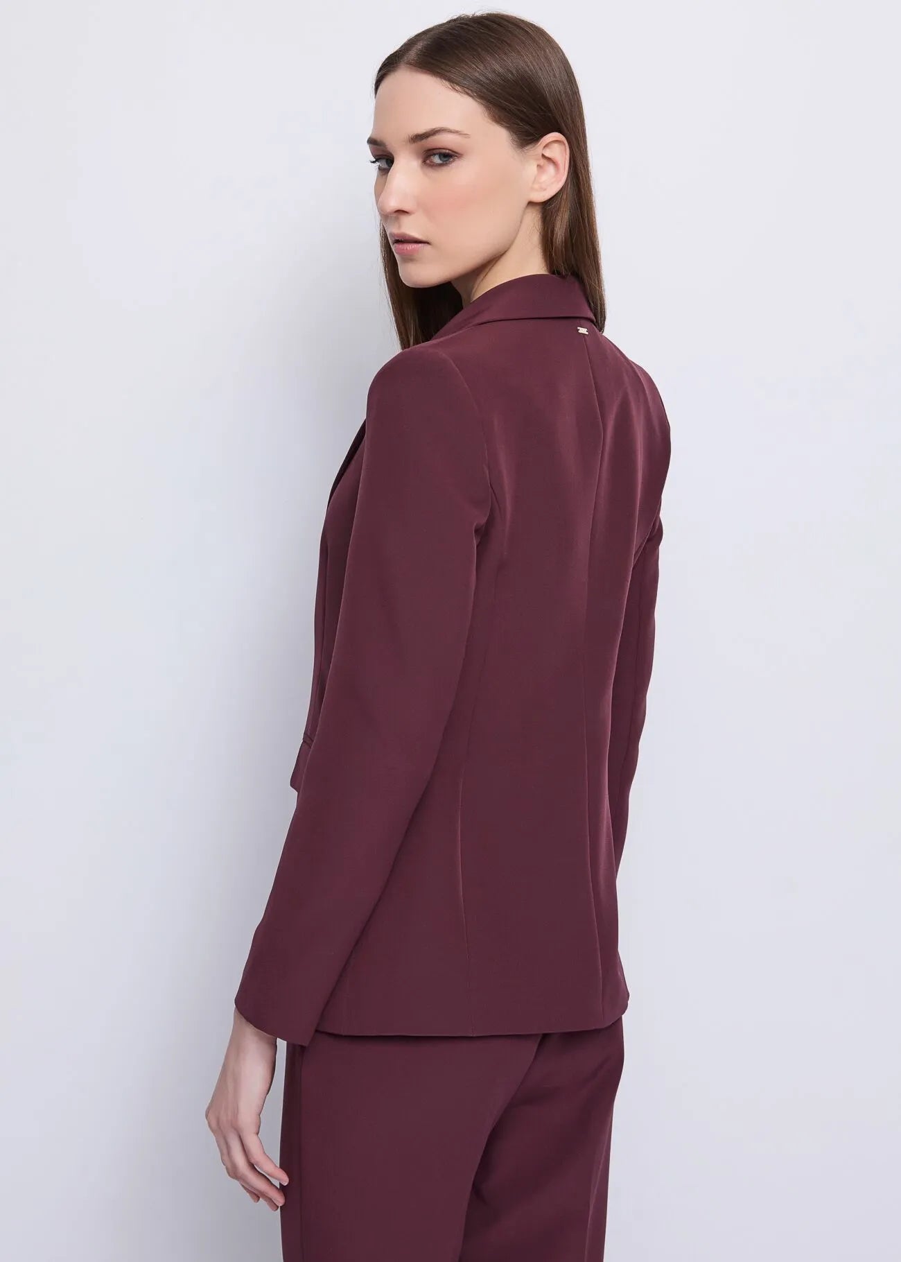 Blazer bordeaux da donna in tessuto tecnico GAUDI 521FD35024_2434