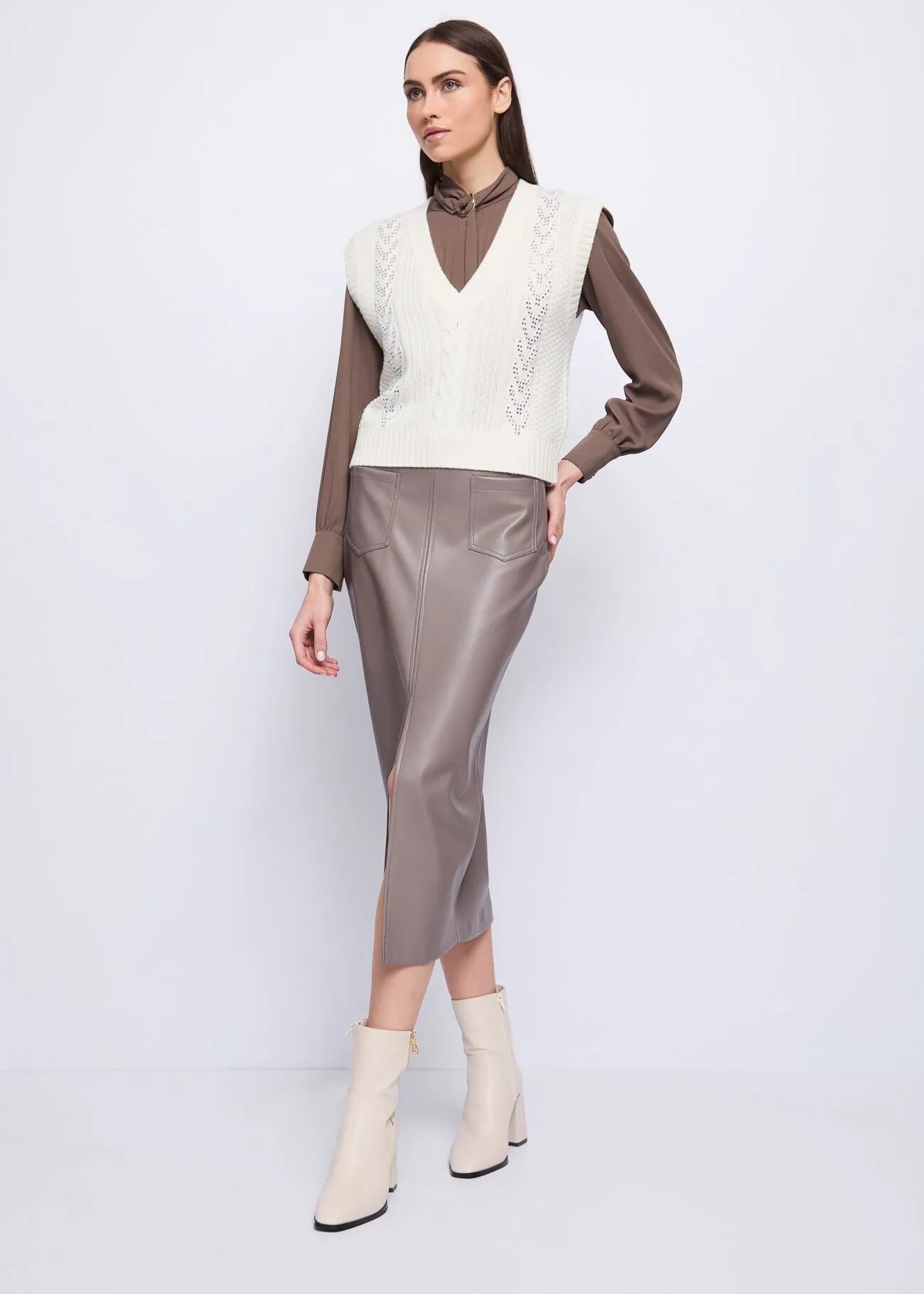 Gilet da donna con strass GAUDI 521FD53017_3213