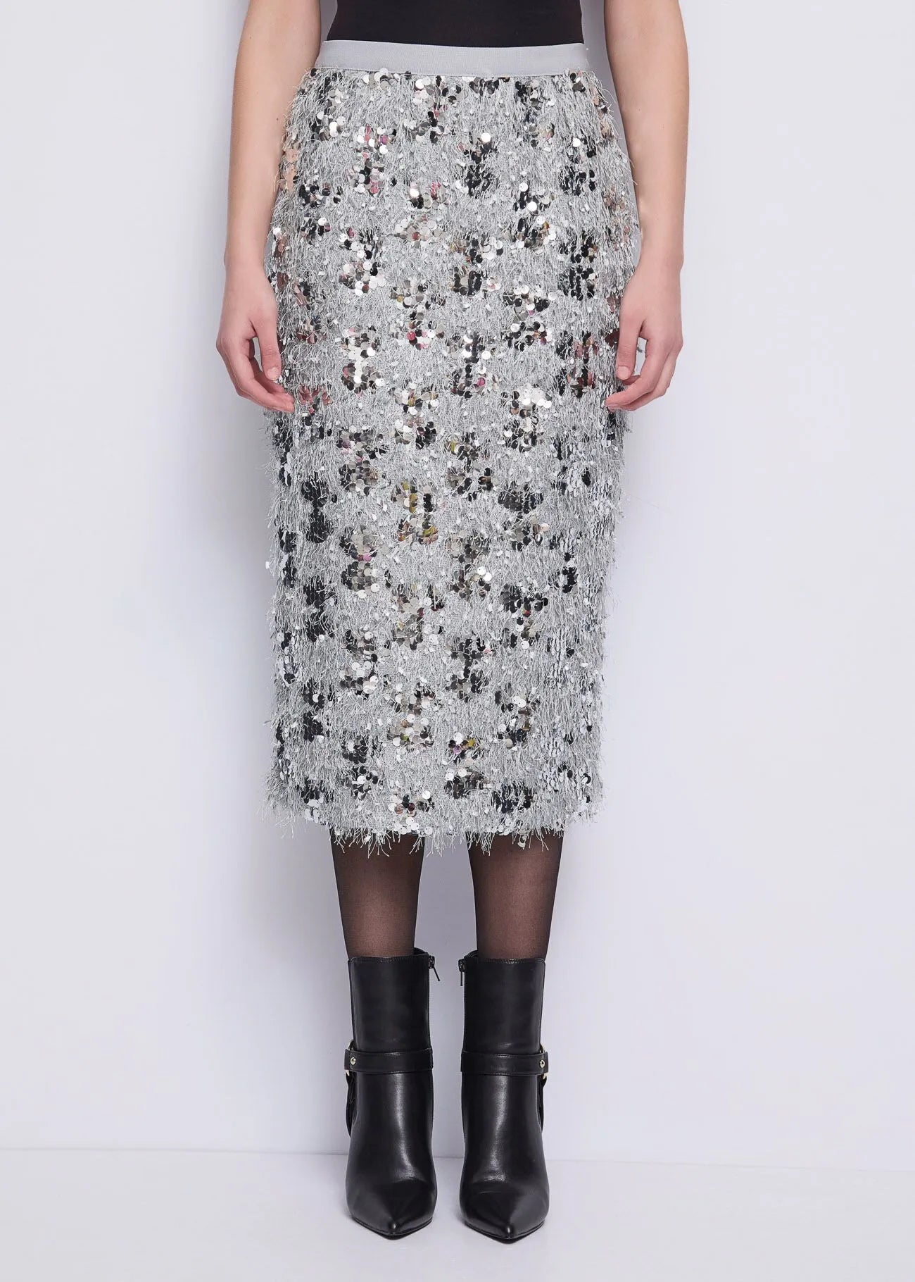 Gonna longuette sfrangiata con paillettes GAUDI 521FD74001_2045