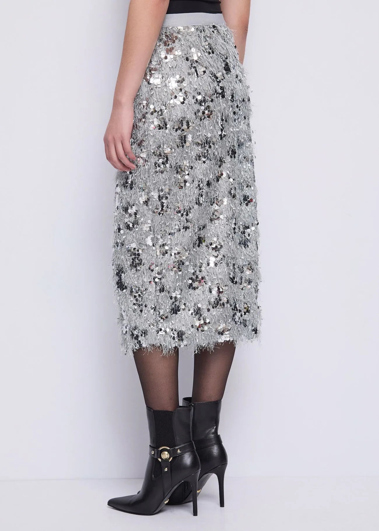 Gonna longuette sfrangiata con paillettes GAUDI 521FD74001_2045