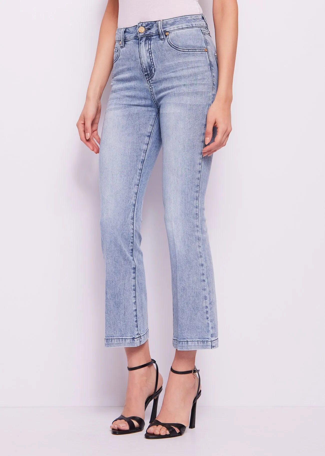 Jeans donna flare cropped cinque tasche GAUDI 511BD26007