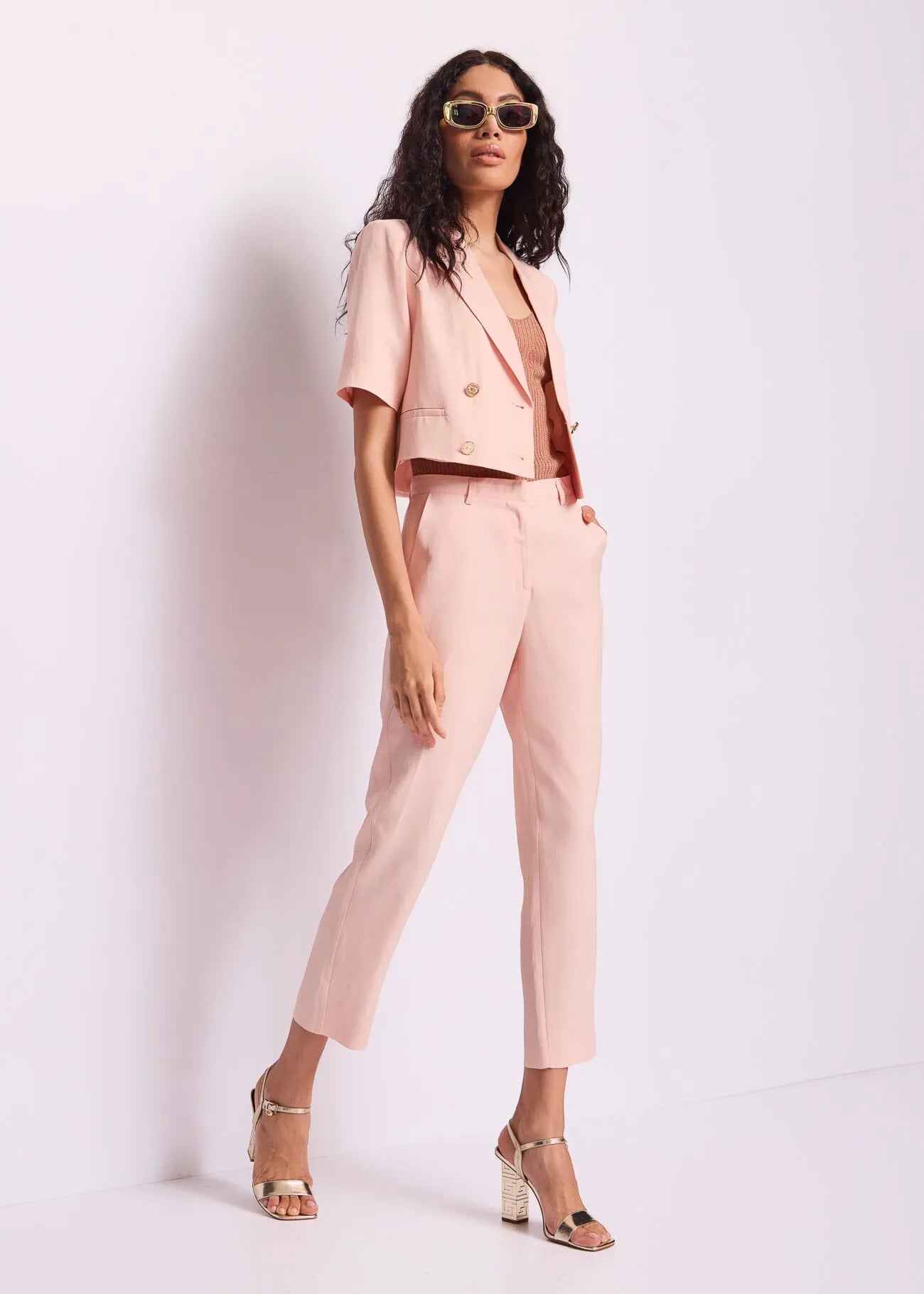 Primavera Estate Pantaloni da donna con piega e tasche GAUDI
