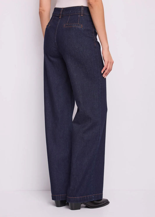 Gaudi 621BD26039 Jeans wide leg da donna con bottoni