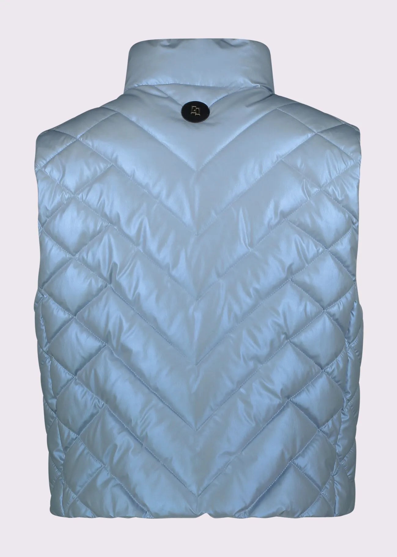 Gilet azzurra da donna in nylon trapuntato 611BD35002_2870