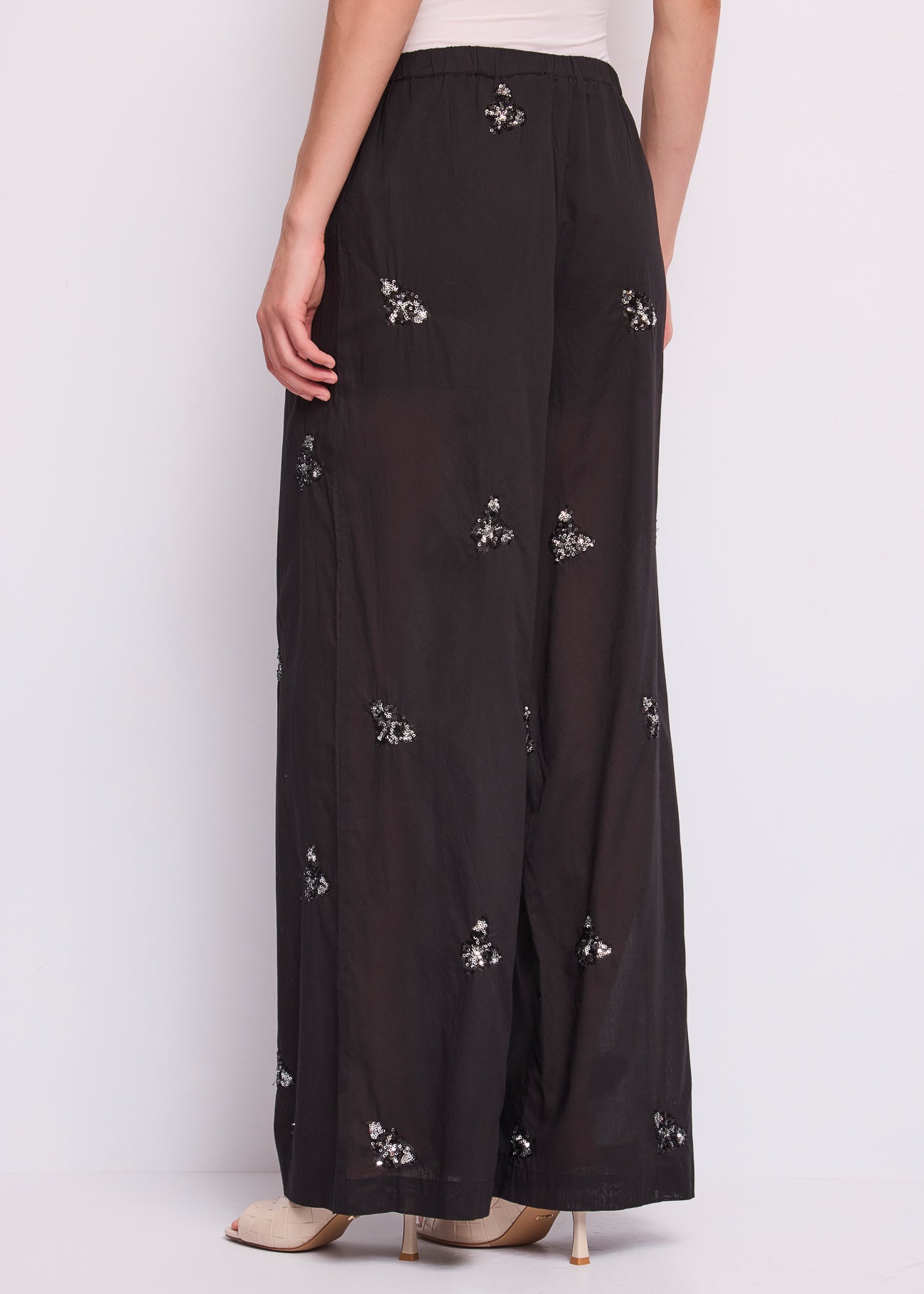 Gaudi 611FD25003 Pantalone Largo Ricamato