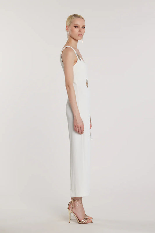 Relish Abito ANGIOLINI senza maniche lungo con applicazioni strass