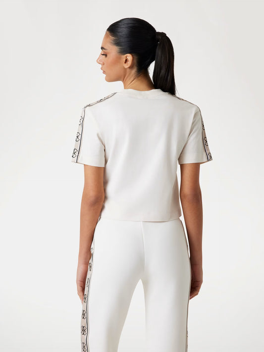 Guess V3RI08I3Z14 T-shirt corta con nastro logo