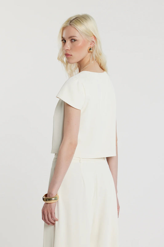 Relish Blusa CAPUCINE corta maniche corte con goccia più passante logo