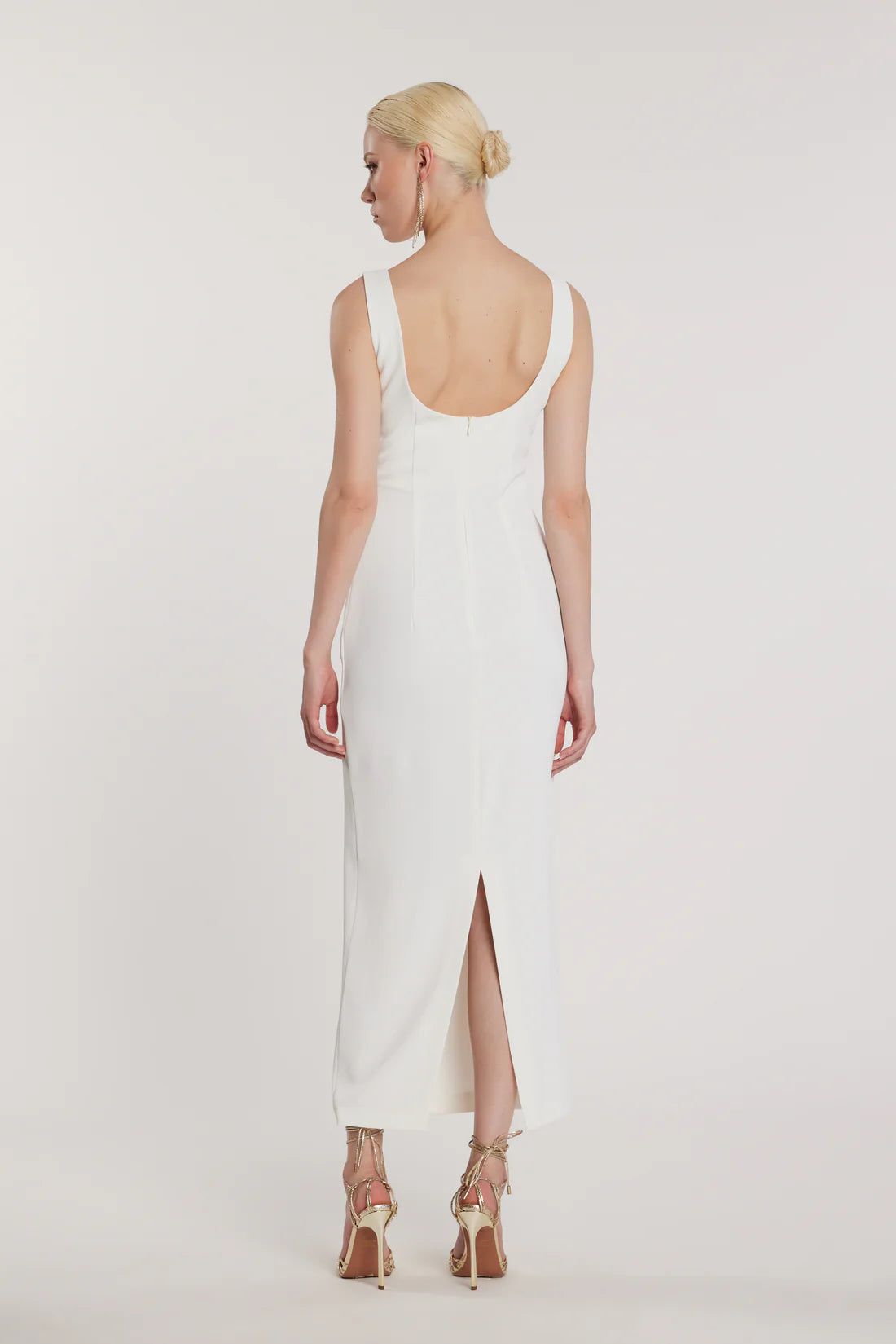 Relish Abito ANGIOLINI senza maniche lungo con applicazioni strass