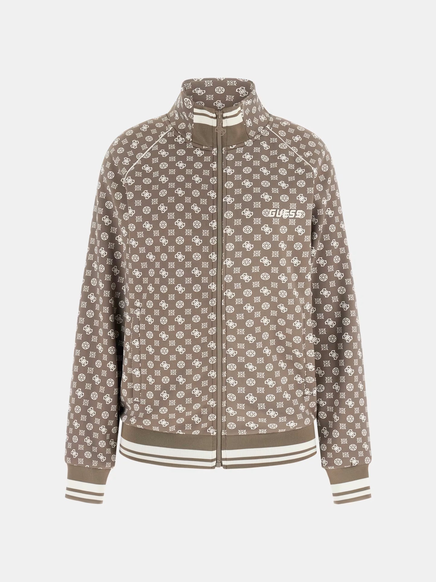 Guess V5YQ03KB212 Felpa scuba con zip intera