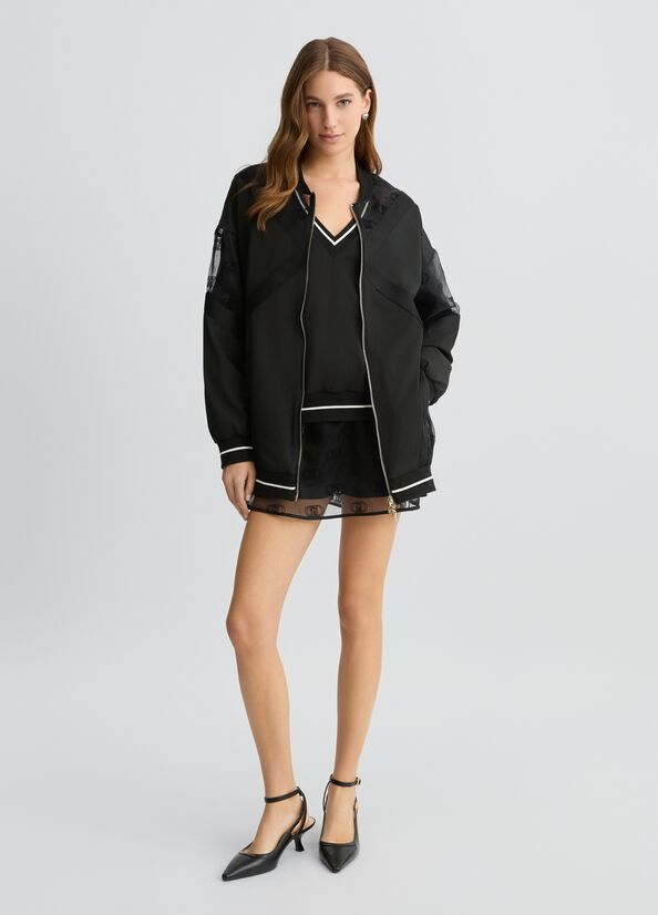 Giacca con zip e logo liujo articolo TA5200TS92222222