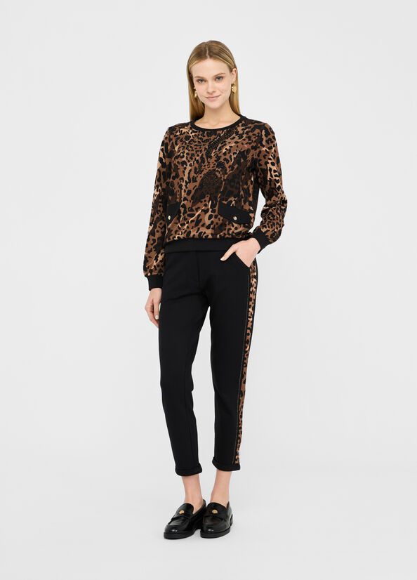 Felpa animalier Liu Jo Better articolo TF5124JS182M9701