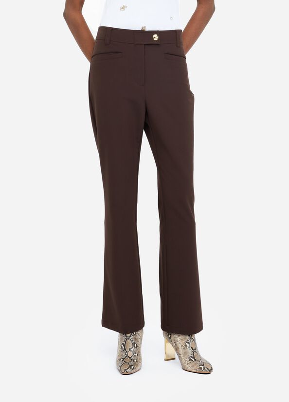 Pantaloni flare a vita alta LIUJO articolo TF5266T262090915