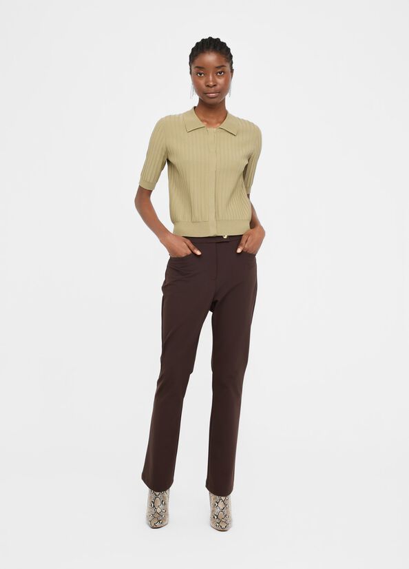 Pantaloni flare a vita alta LIUJO articolo TF5266T262090915