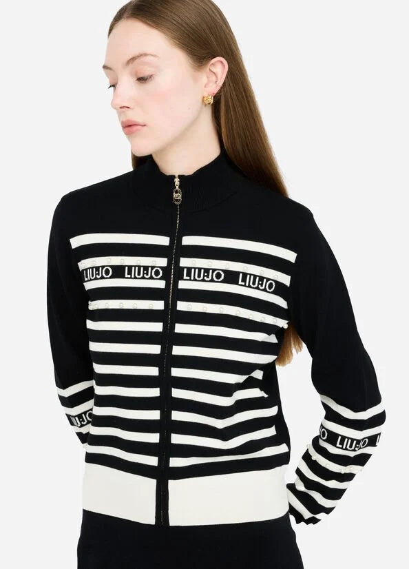 Cardigan a righe LIUJO articolo TF5214MS63L03N66