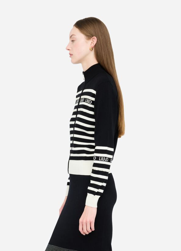 Cardigan a righe LIUJO articolo TF5214MS63L03N66