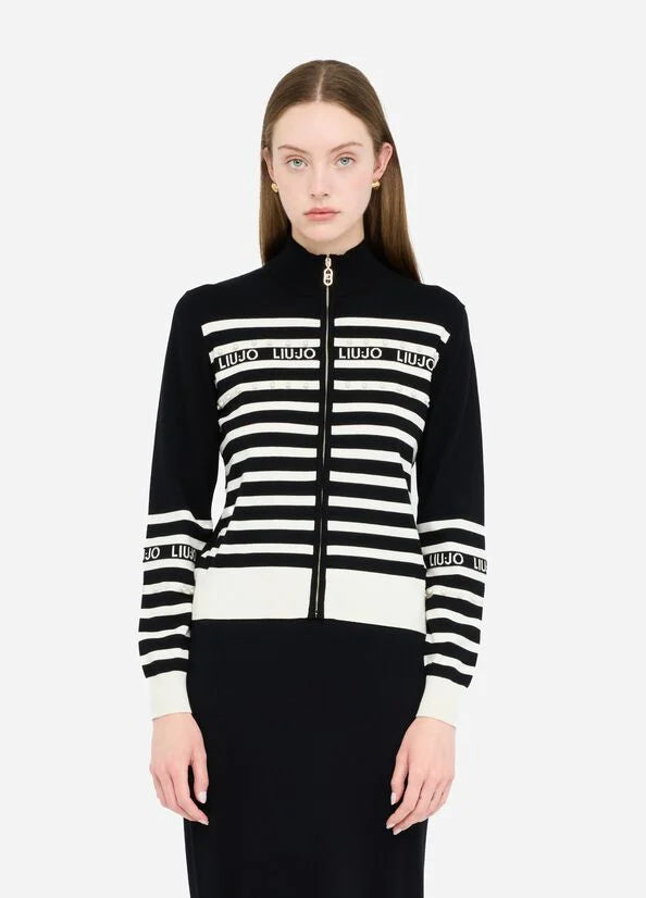 Cardigan a righe LIUJO articolo TF5214MS63L03N66