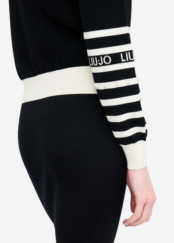 Cardigan a righe LIUJO articolo TF5214MS63L03N66