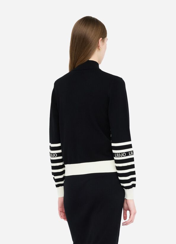 Cardigan a righe LIUJO articolo TF5214MS63L03N66