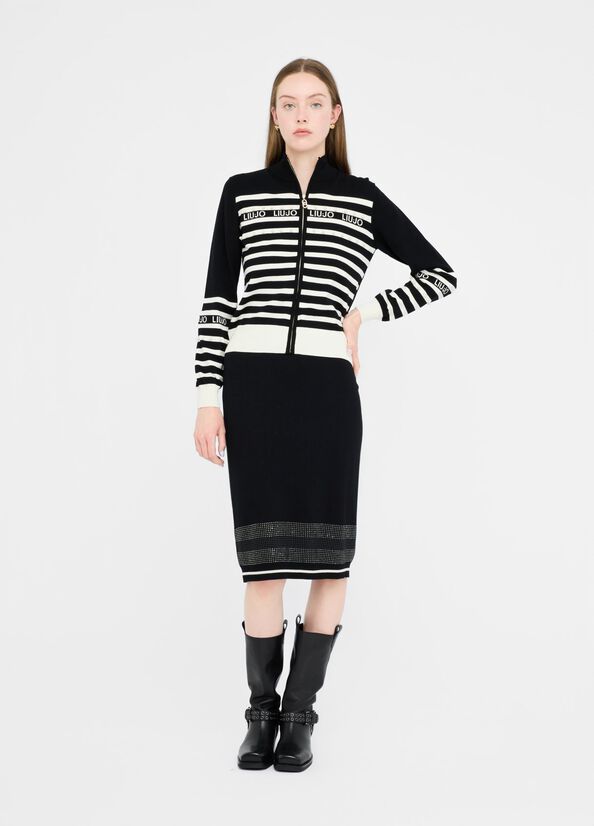 Cardigan a righe LIUJO articolo TF5214MS63L03N66