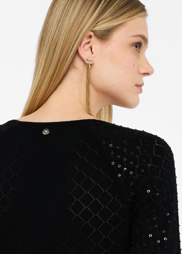 N. articolo CF5027MS18F22222 Maglia con paillettes LIUJO