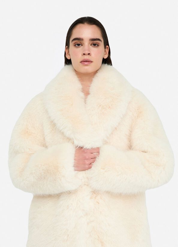 Cappotto in pelliccia sintetica LIUJO articolo CF5186E1031X0718
