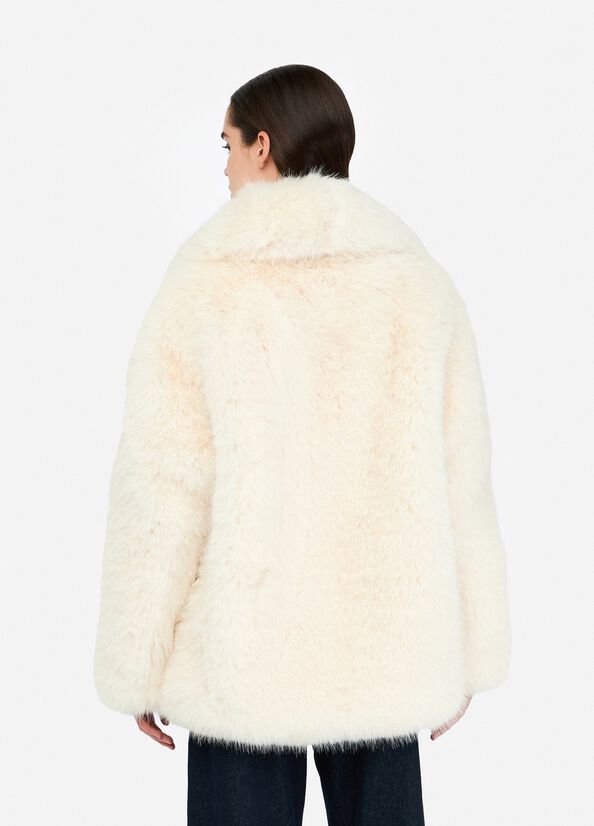 Cappotto in pelliccia sintetica LIUJO articolo CF5186E1031X0718