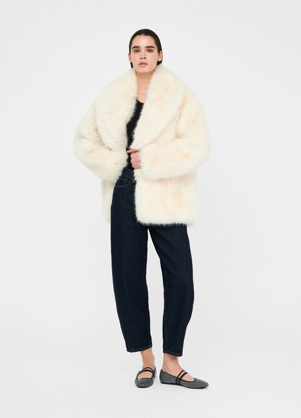 Cappotto in pelliccia sintetica LIUJO articolo CF5186E1031X0718