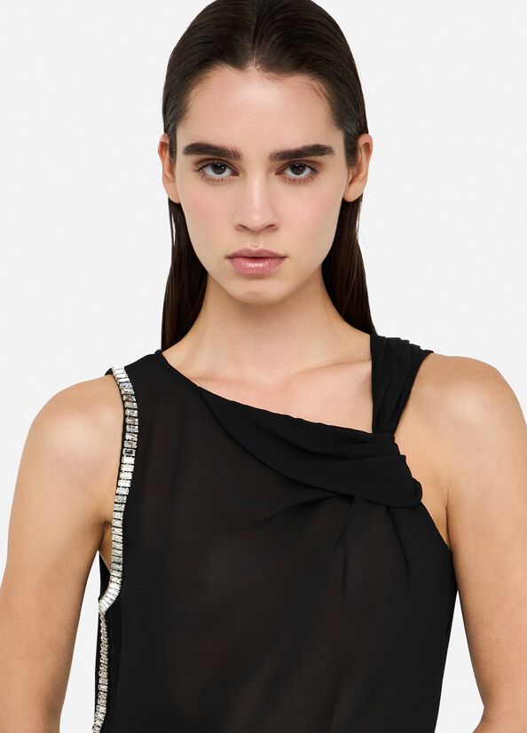 Top in cotone e georgette LIUJO articolo CF5140J008822222