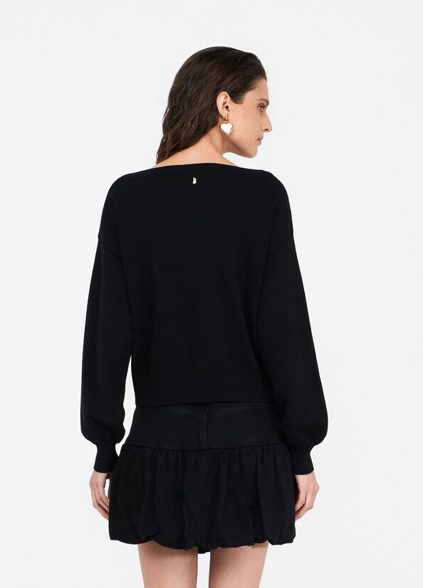 Maglia con strass LIUJO articolo CF5271MA96EM9799