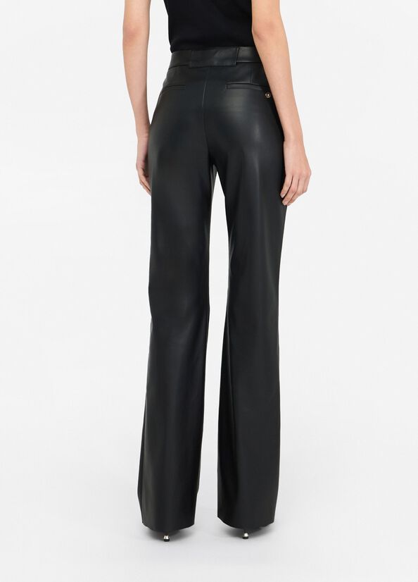 Pantaloni flare in tessuto spalmato LIUJO articolo CF5016E062422222